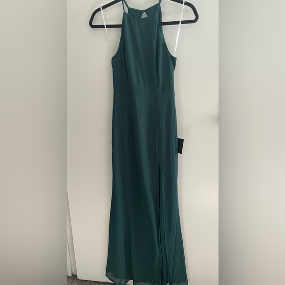 NWT Lulu’s Hunter Green Dress Size XS - Picture 3 of 9